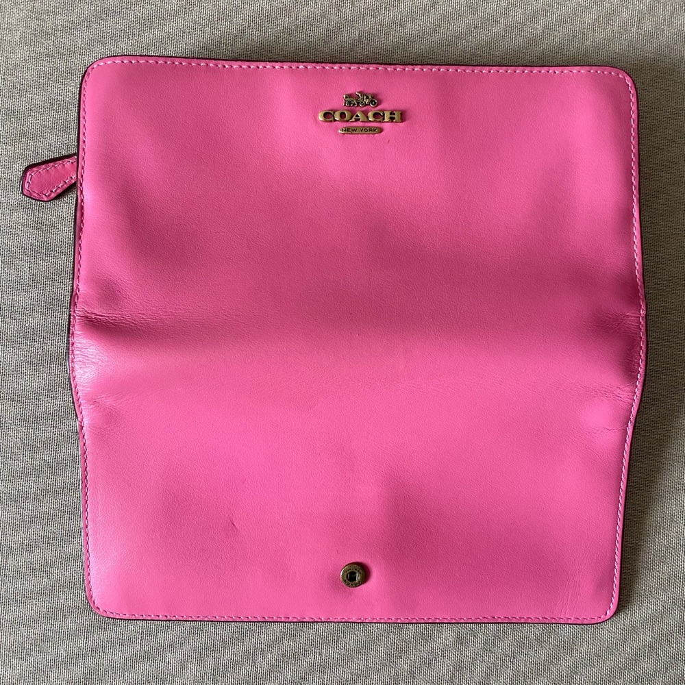Coach Vibrant Pink Women's Wallet - Picture 7 of 10